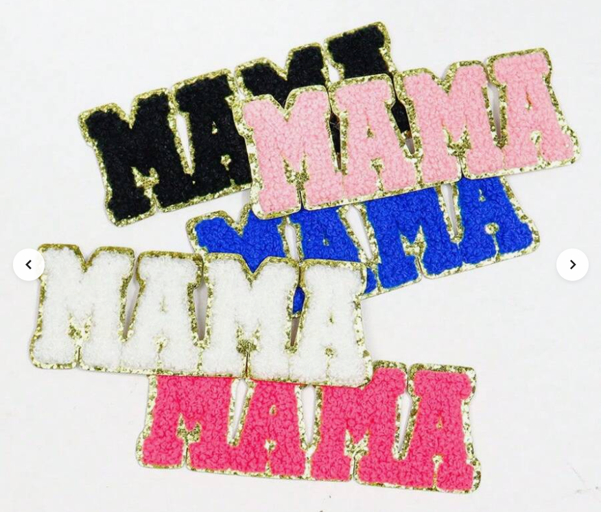 Mama Chenille Iron-On Patch