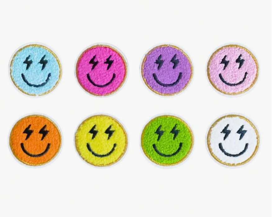 Lightening eyes smiley face patch